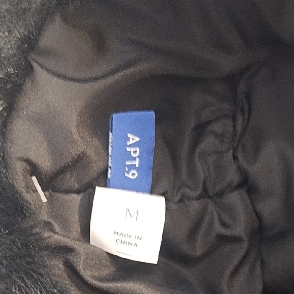 Apt. 9 Black Faux Fur Hat NWT - Picture 5 of 13